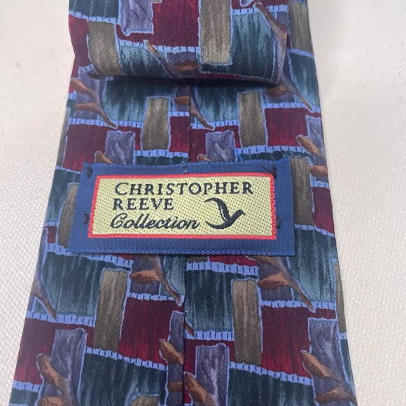 Christopher‎ Reeve is Multicolor Patterned Tie Jason Priestley Collection - Picture 2 of 3